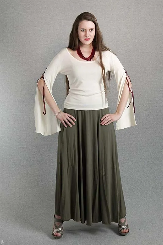 Půlkolová sukně - Image 7